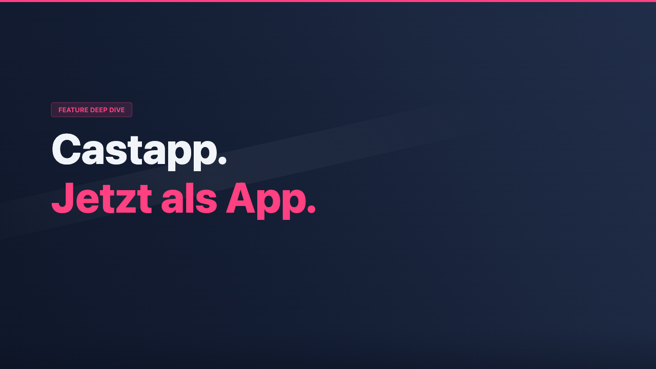 Castapp iOS App im Apple AppStore