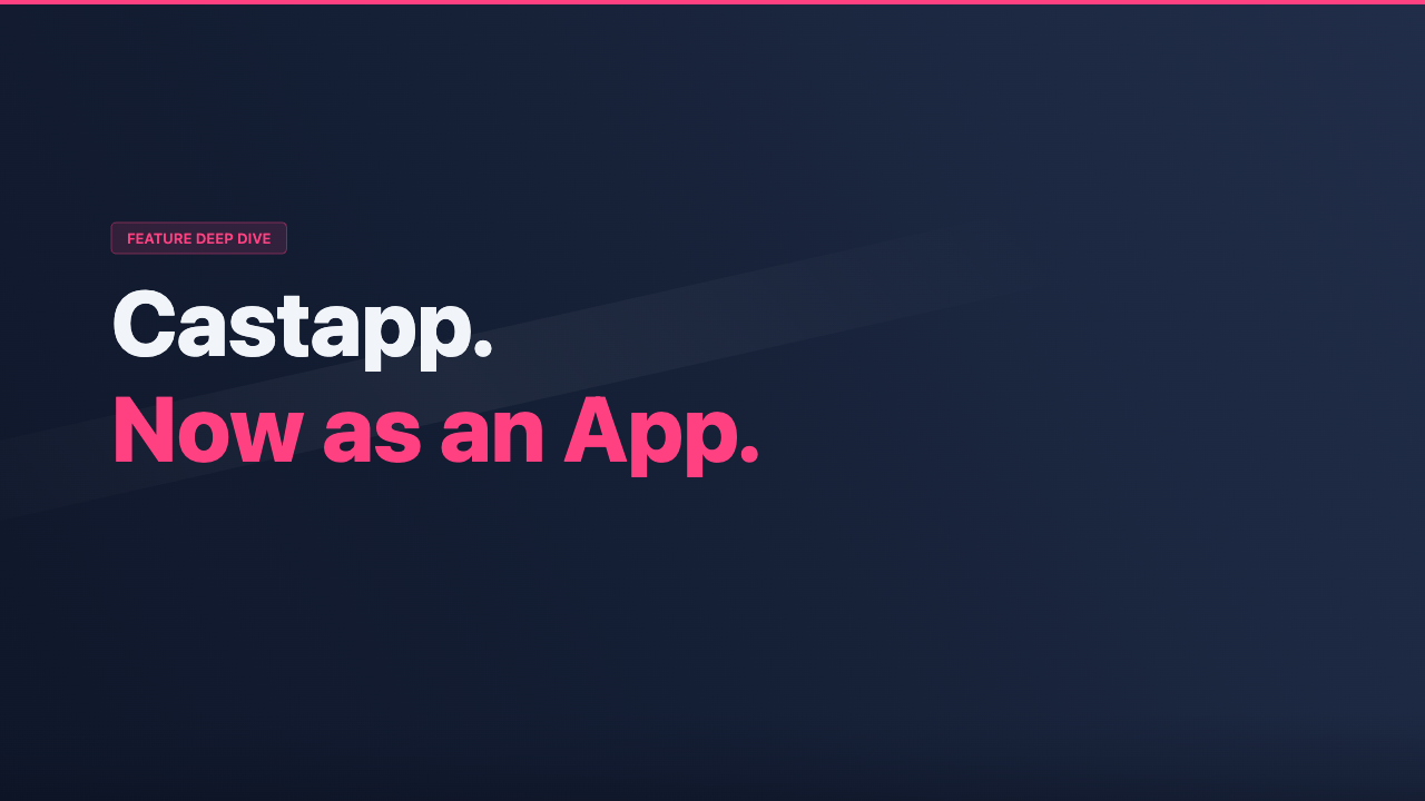 Castapp iOS App in the Apple AppStore